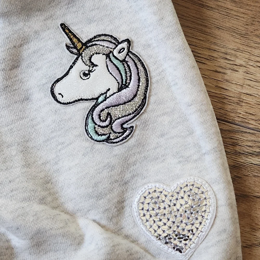 The Children's Place Unicorn/LOVE Sweatshirt/Sweatpants Set Size 18-24 months - Picture 6 of 16